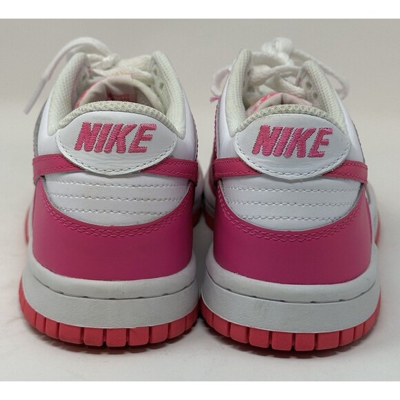 Nike Dunk Low Laser Fuchsia Sneakers 4.5Y Women’s 6 Pink GS Shoes FB9109-102 - Picture 4 of 12